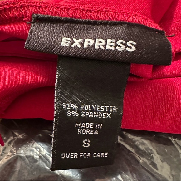 Vintage 90s Express Classic Deep Red Strappy Tank Top - Picture 7 of 7